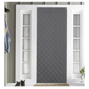 NICETOWN Thermal Door Curtain Windproof Winter French Cover 36"x84" (C232)